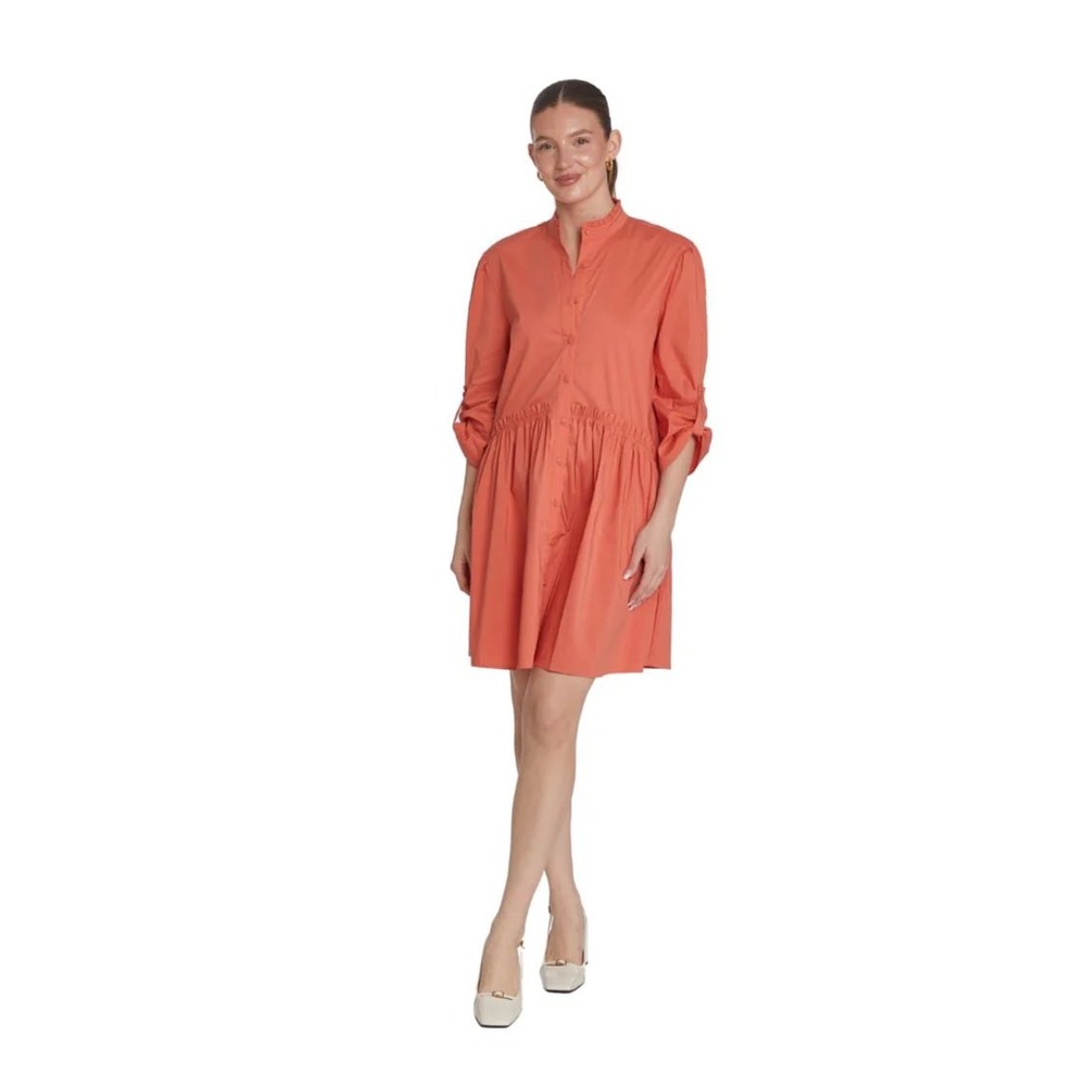 Taylor Tillman Cammie Cotton Poplin Mini Dress New‎ Size XS